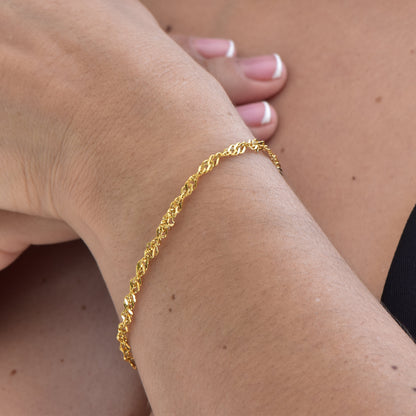 Pulsera Singapur 3mm 18cm