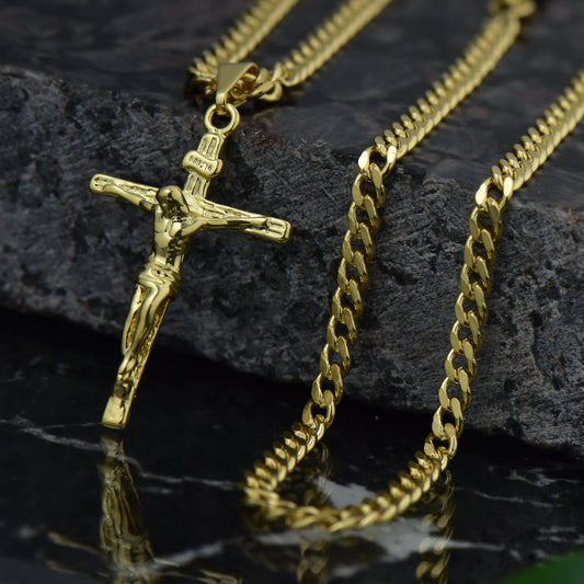 Cubana 3mm - 65cm  + Cristo Madero